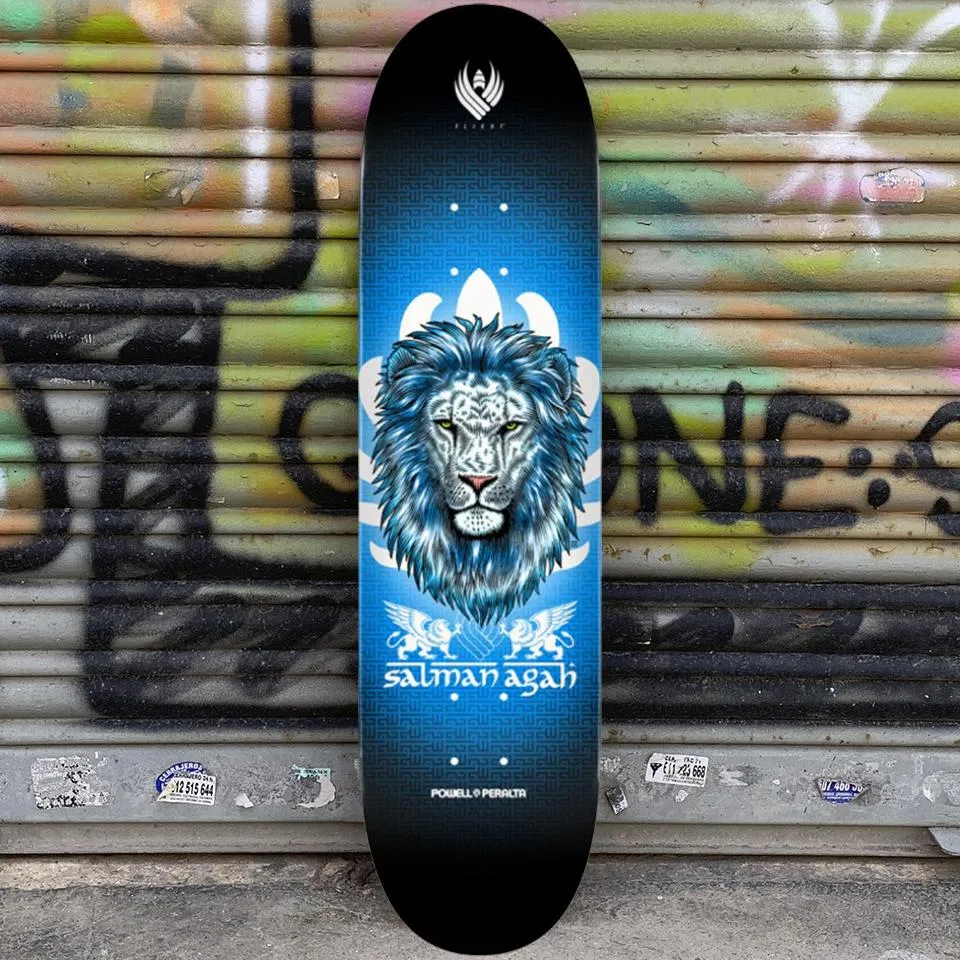 Powell Peralta Pro Flight Salman Agah Lion 8.75 Skateboard Deck - Tabla