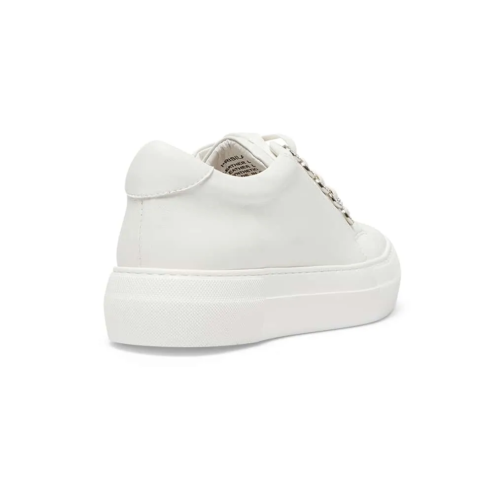 Prisila Sneaker in White Leather