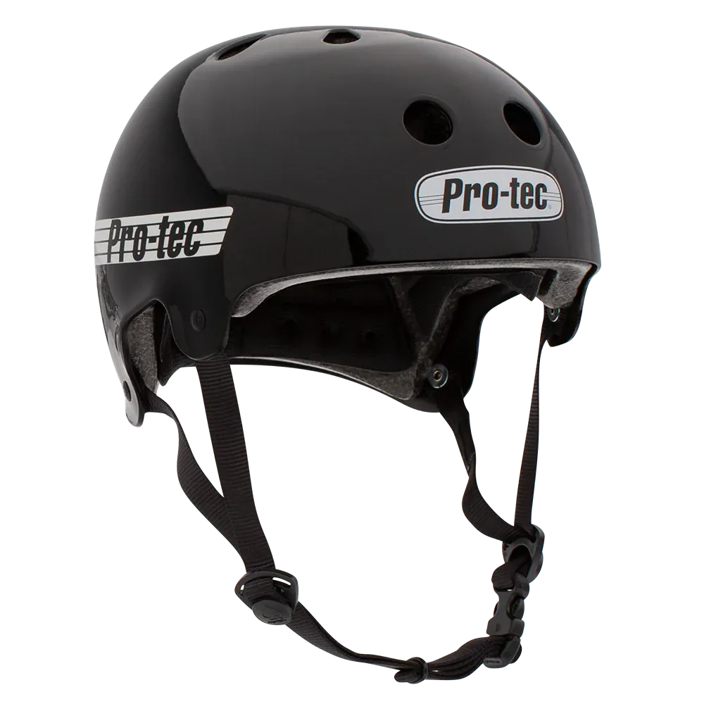 Pro-Tec Helmet Old School Gloss Black (Certified)