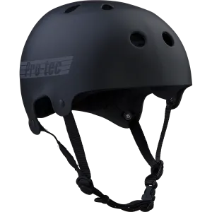 ProTec Old School Skate Matte Black Reflective Helmet