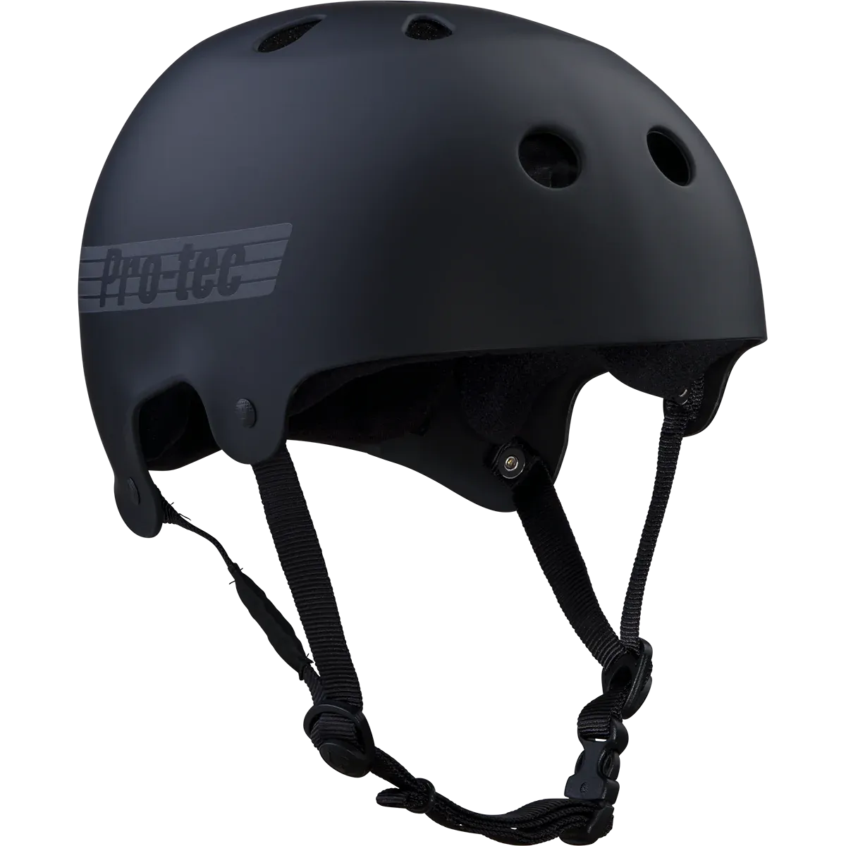 ProTec Old School Skate Matte Black Reflective Helmet