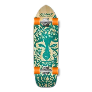 Punked Old School Longboard Complete - Spirit Animal Series - Wolf