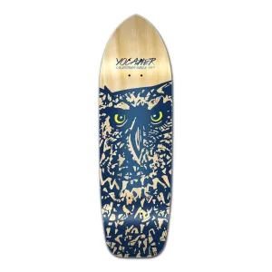 Punked Old School Longboard Deck - Spirit Animal Series - Owl