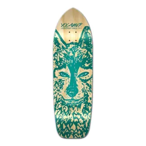 Punked Old School Longboard Deck - Spirit Animal Series - Wolf