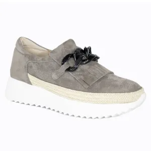 Qerene Platform Sneaker - Mouse Suede