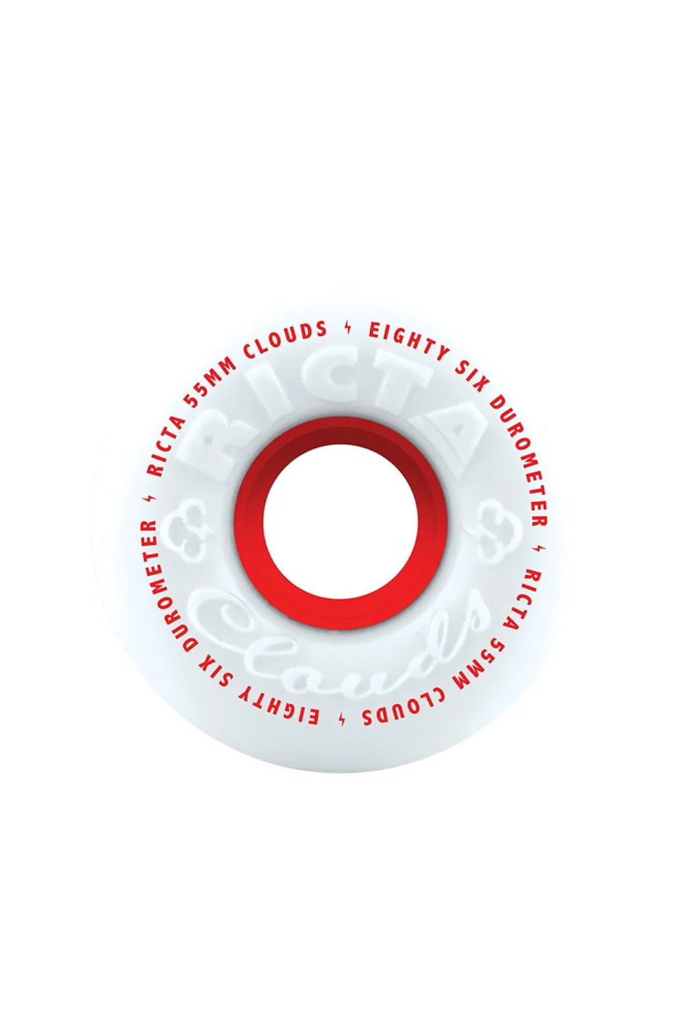 Ricta Clouds Red Skate Wheels 86A - 55mm