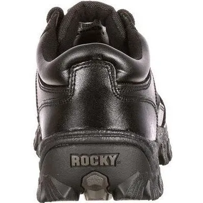 Rocky Men's Alpha Force 4" Soft Toe Oxford Work Shoe -Black- FQ0002168