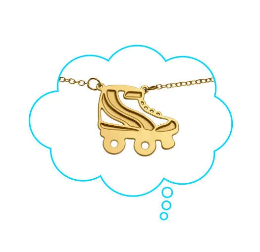 Roller Skate Necklace