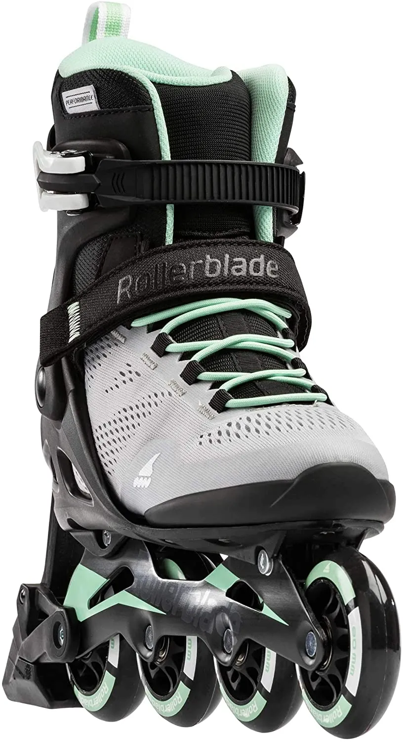 Rollerblade Macroblade 80 Abt Womens Glacier Grey/Neo Mint 6.5