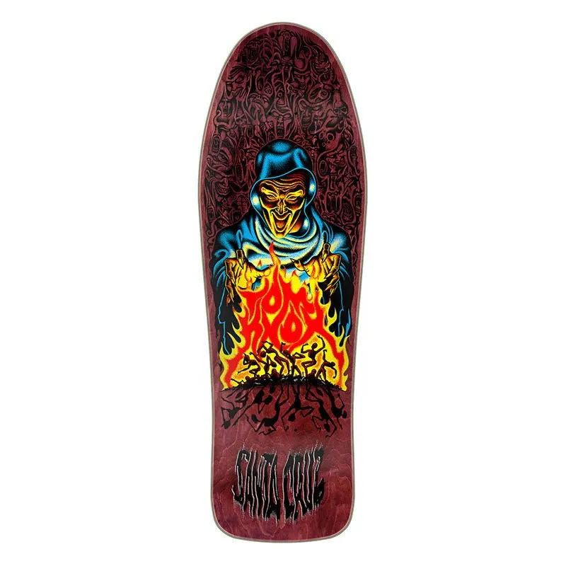 Santa Cruz 10.07" x 31.275" Knox Firepit Reissue Skateboard Deck