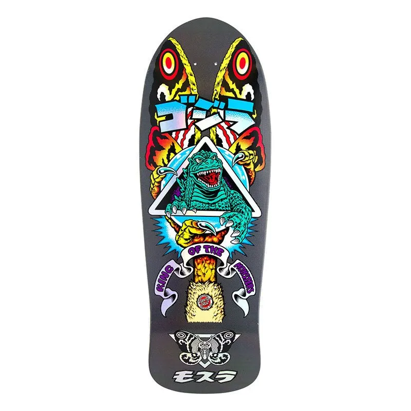 Santa Cruz 10.538" x 30.14" Godzilla Mothra Natas Skateboard Deck