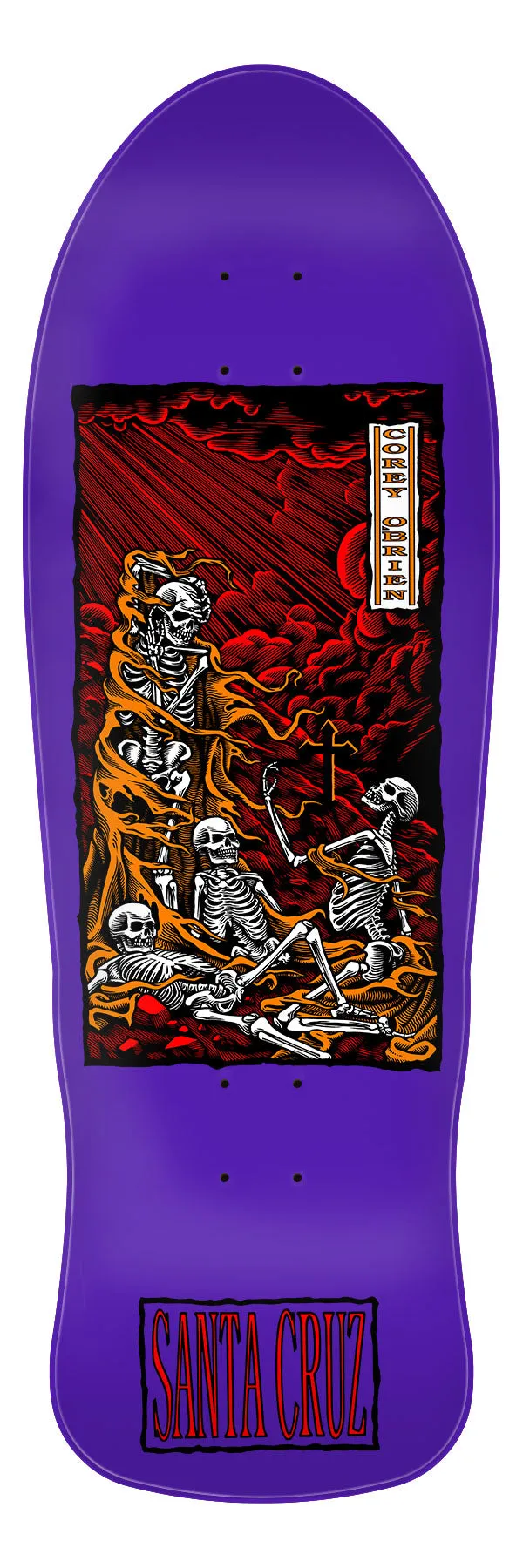 Santa Cruz 9.85in OBrien Purgatory Reissue Skateboard Deck - ASSORTED