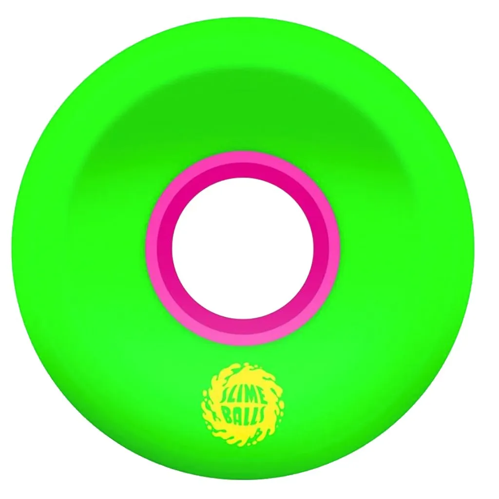 Santa Cruz OG Mini Slime Balls Neon Green 54.5 mm Wheels - Ruedas