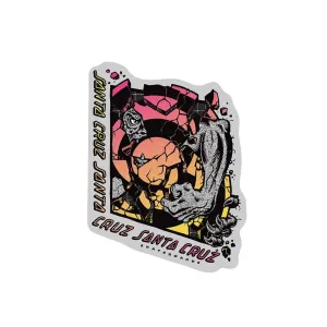 Santa Cruz Roskopp Break Clear Sticker 5.75"