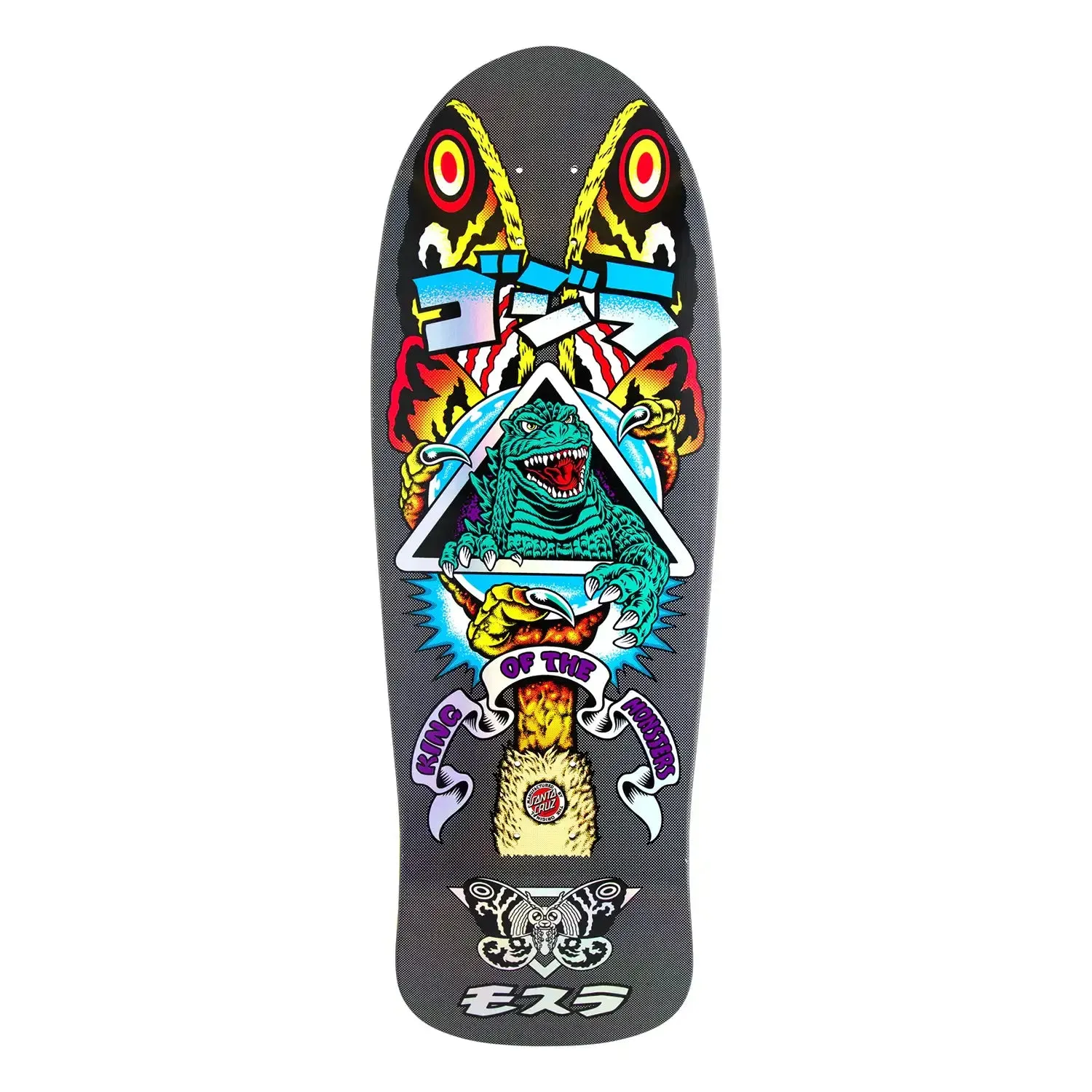 Santa Cruz x Godzilla Mothra Natas Skateboard Deck