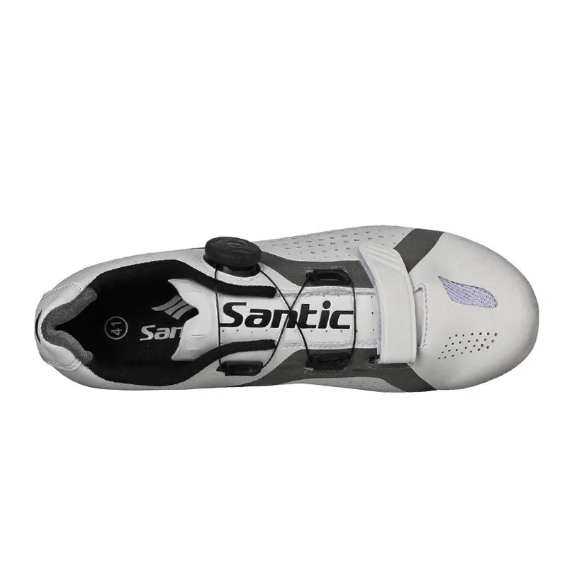 Santic Apollo White Men Road MTB Cycling Shoes Bike Cleats not Compatible