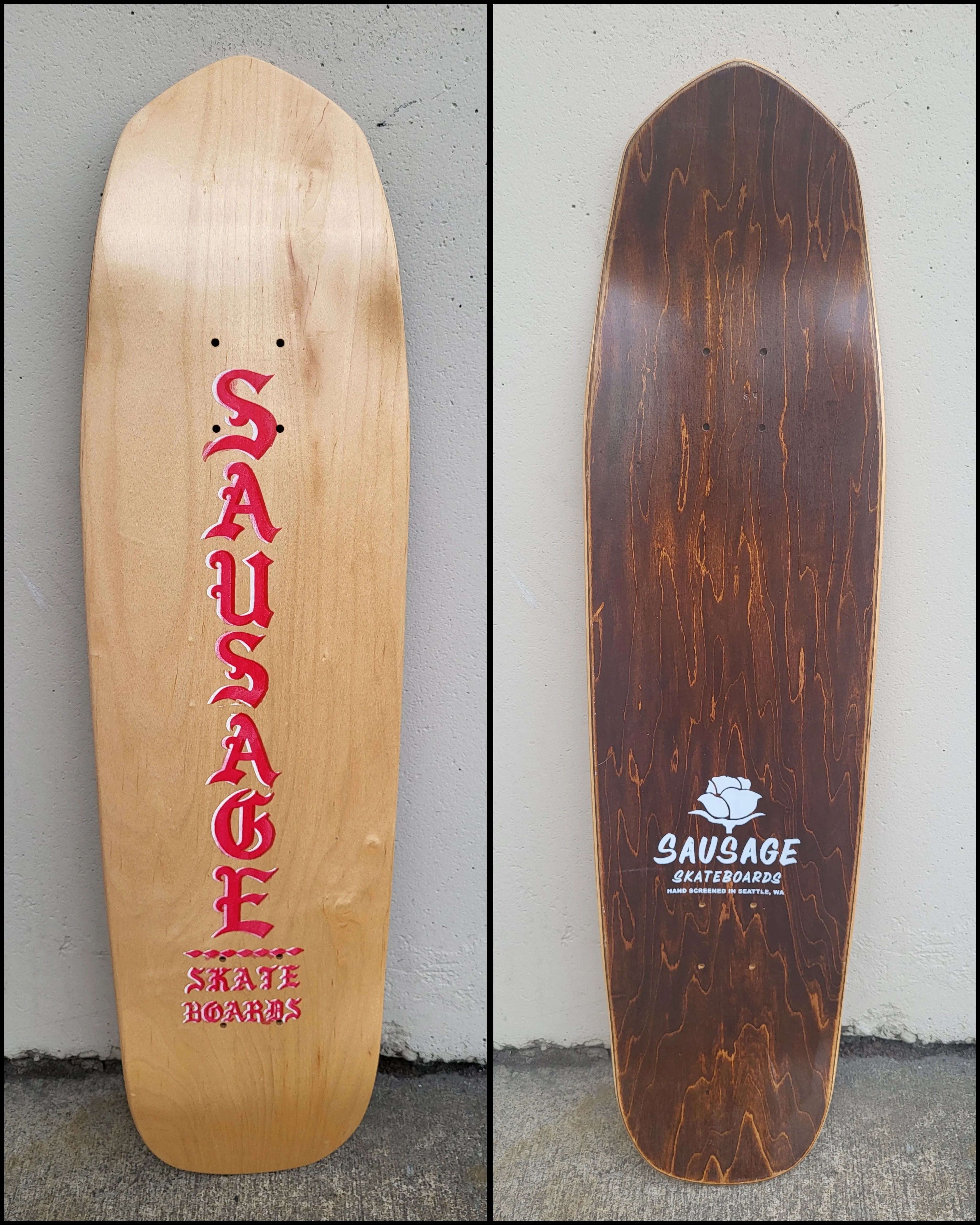 Sausage Skateboards - Hand Painted 8.5"