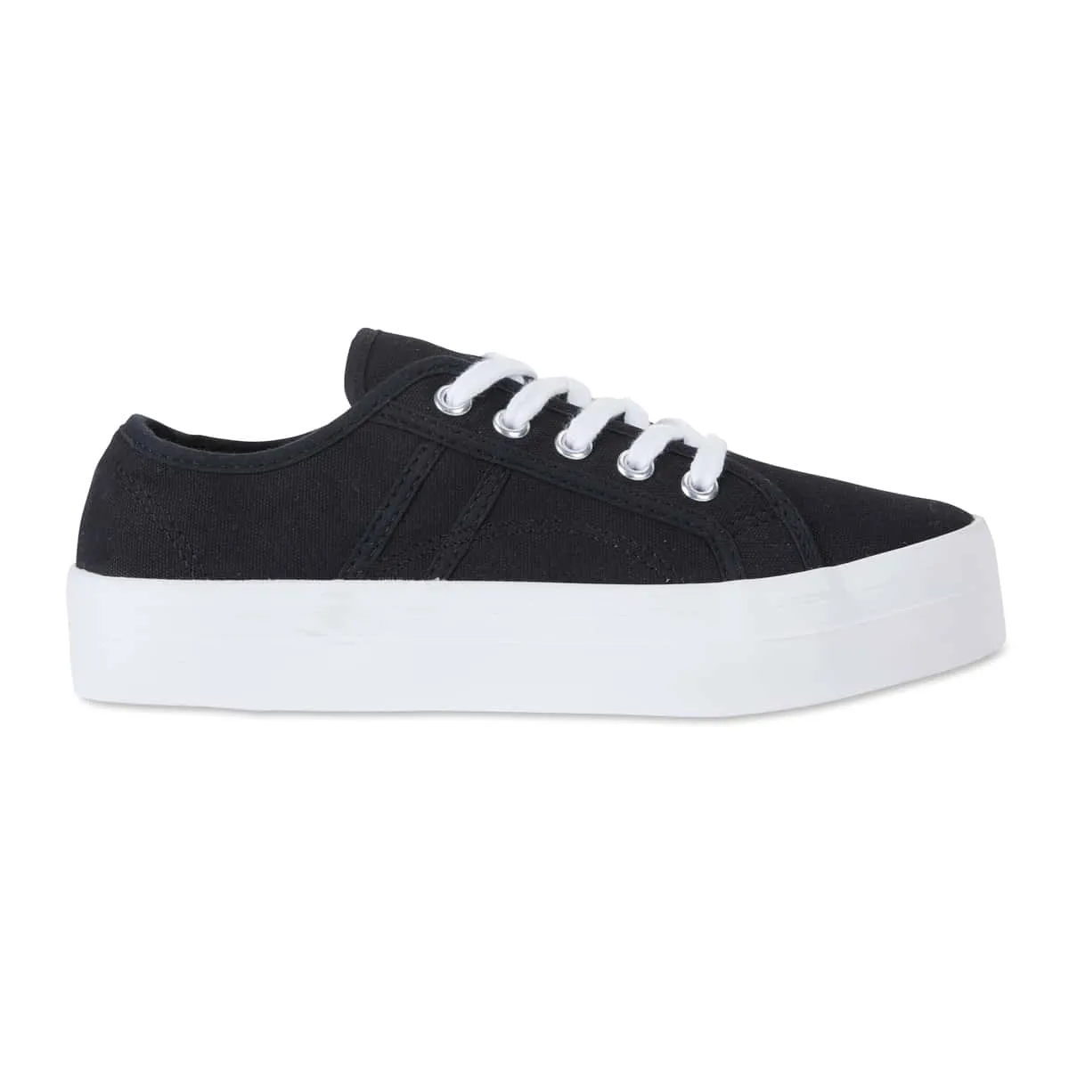 Scott Sneaker in Black Canvas