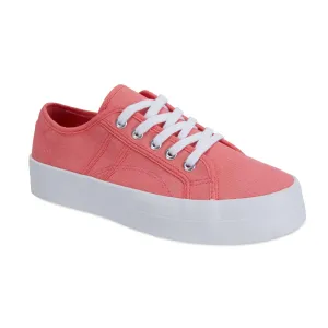 Scott Sneaker in Coral Fabric