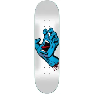 Screaming Hand White 8.25" Skateboard Deck