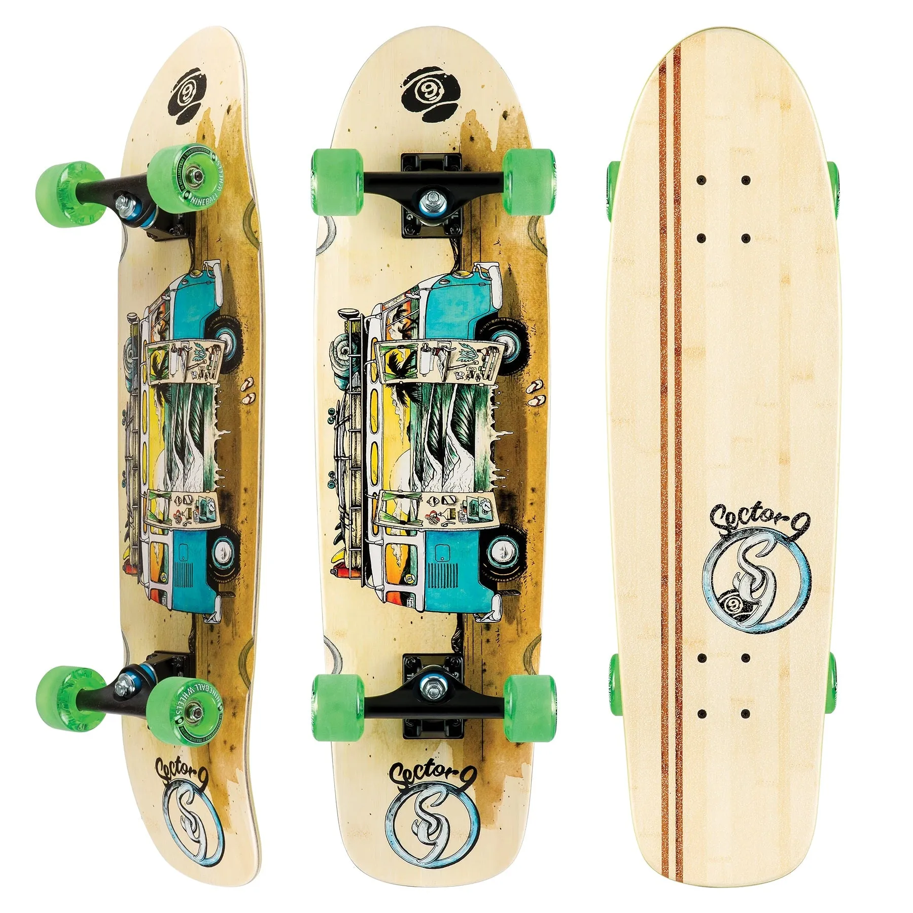 Sector 9 Bamboo Van Bamboozler Cruiser Complete - 8.62"