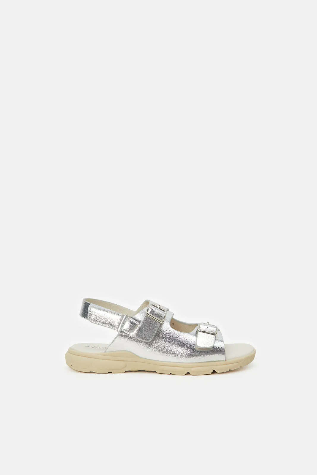 Senior Girls Silver Chunky Sandal