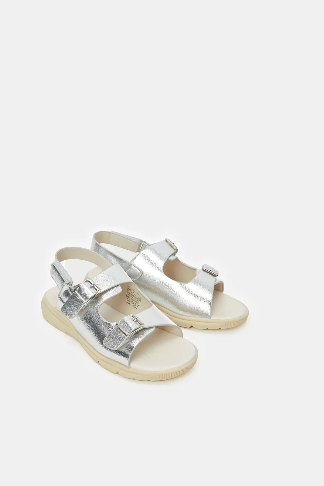 Senior Girls Silver Chunky Sandal