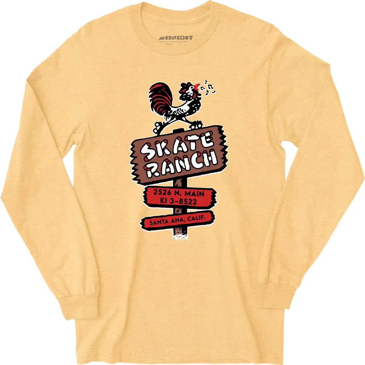 Skate Ranch - Santa Ana, CA - Vintage Roller Rink - Long Sleeve T-Shirt