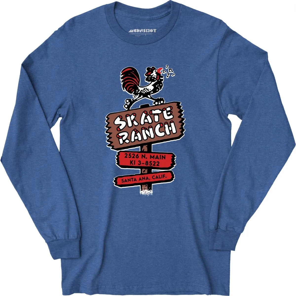 Skate Ranch - Santa Ana, CA - Vintage Roller Rink - Long Sleeve T-Shirt