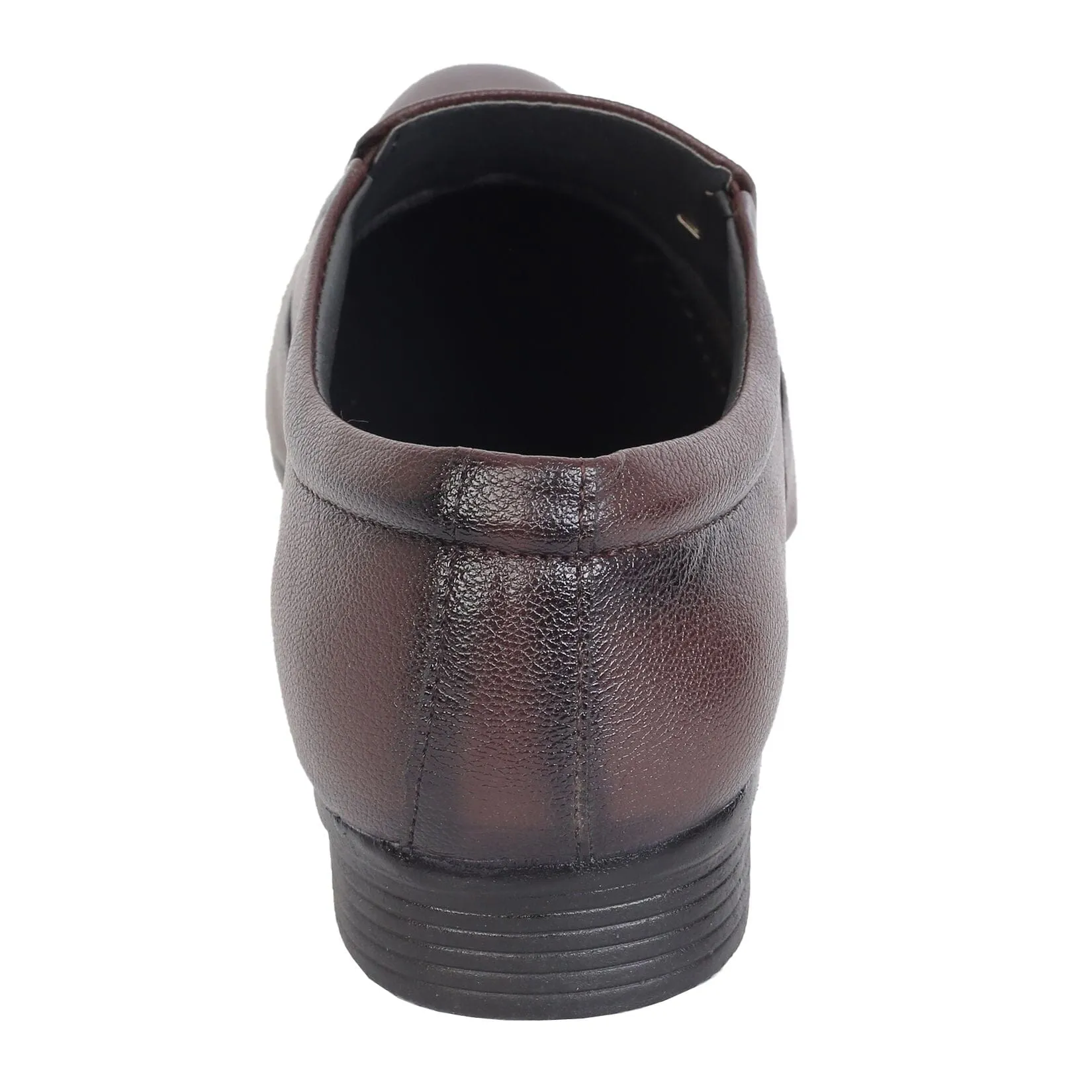 Somugi Mens Brown Slip on formal Shoes made by Artificial Leather