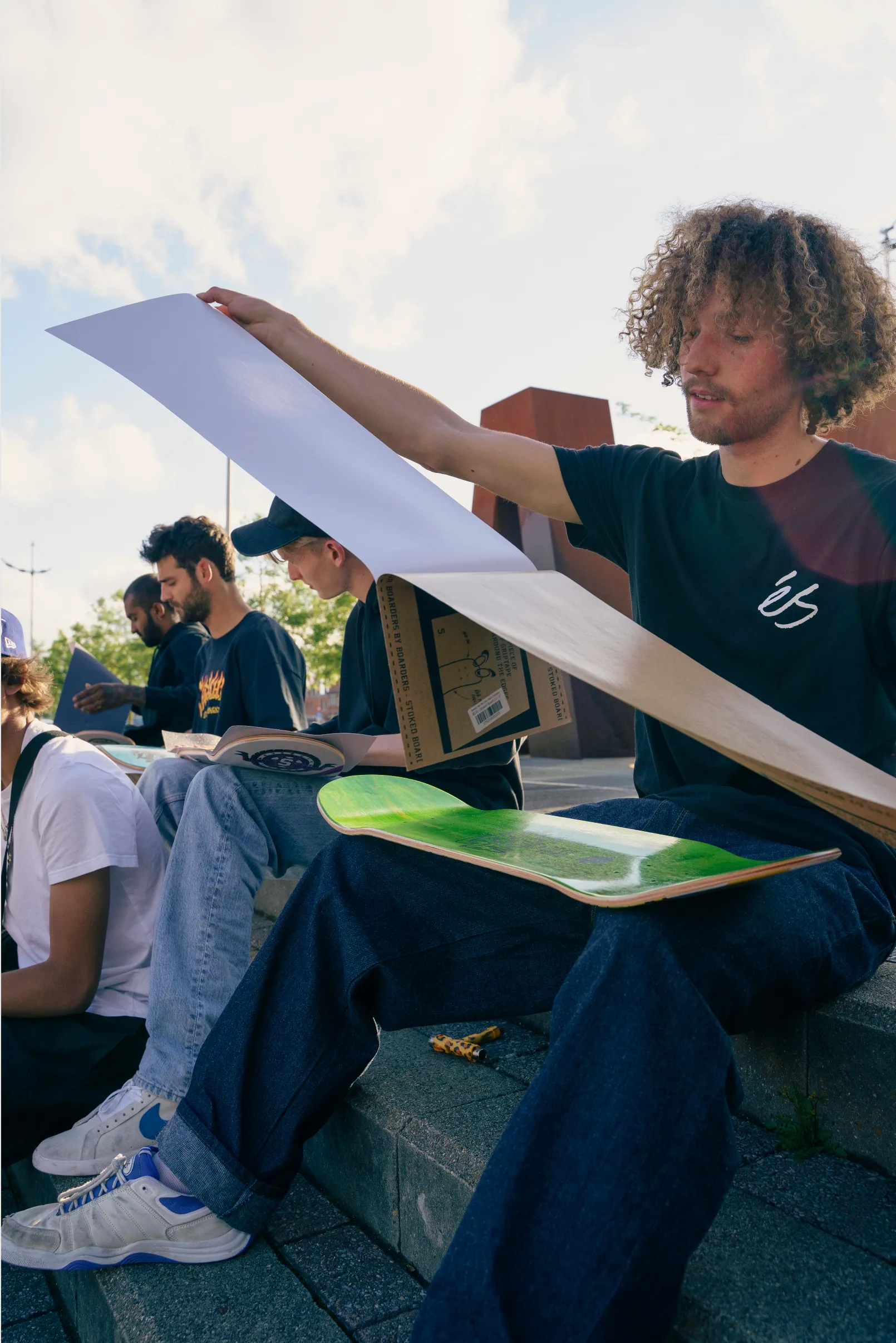 Stoked Illuminati Eye Red Black Griptape