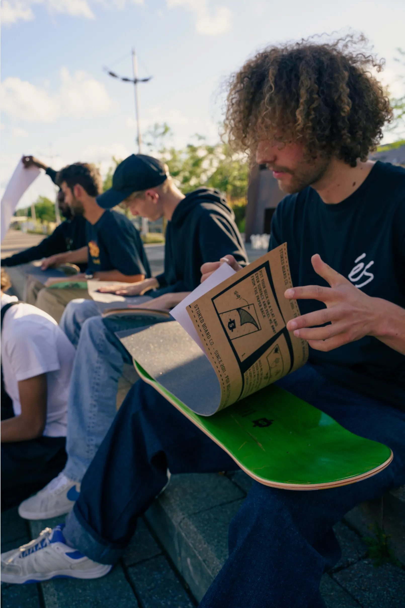 Stoked Illuminati Eye Red Black Griptape