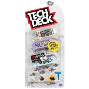 TECH DECK Ultra DLX Fingerboard 4 Pack DARKROOM Mini Skateboards