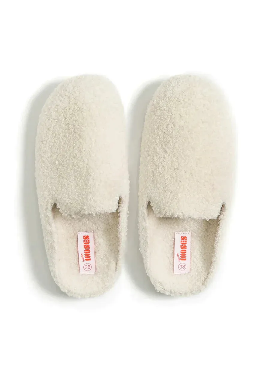 The Kush Indoor/Outdoor Sherpa Slides - Milk