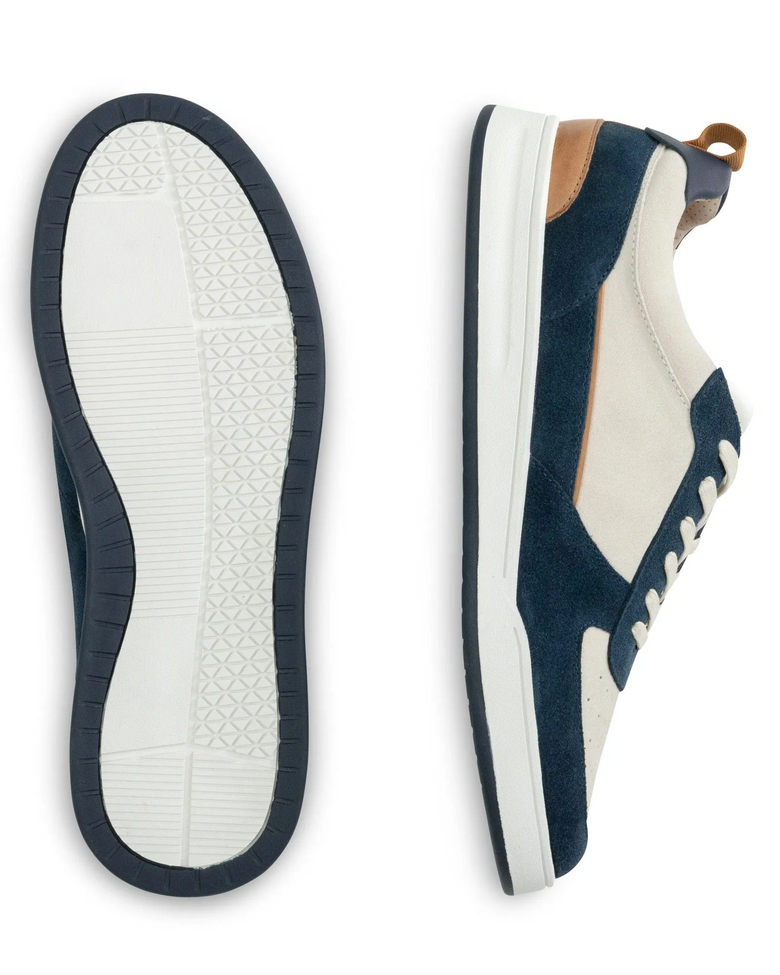 Topspin Court Leather Sneakers - Navy/White