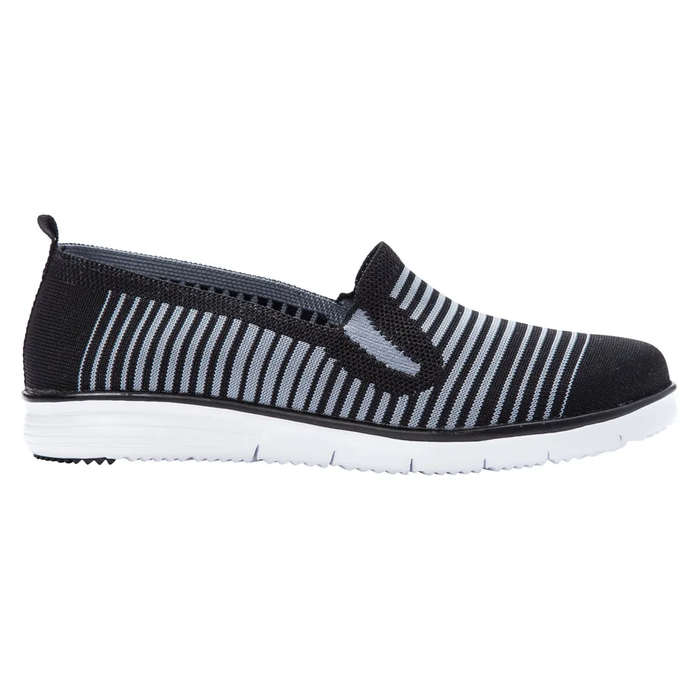 Travel Fit Striped Slip On Sneakers