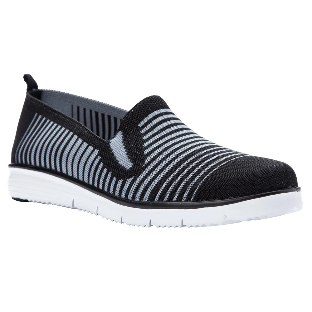 Travel Fit Striped Slip On Sneakers