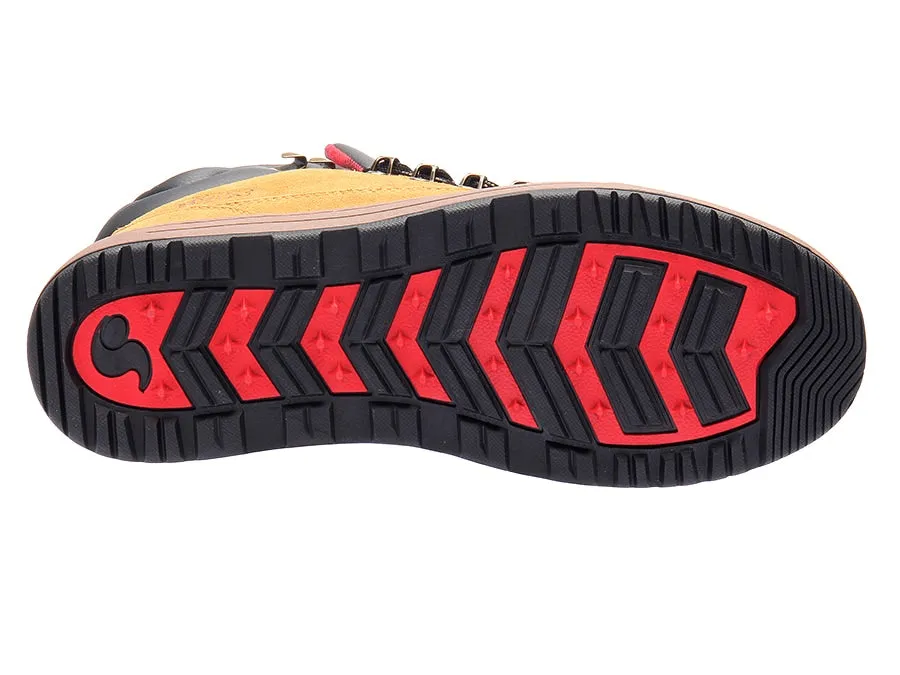 Vanguard Chamois Black Red Suede