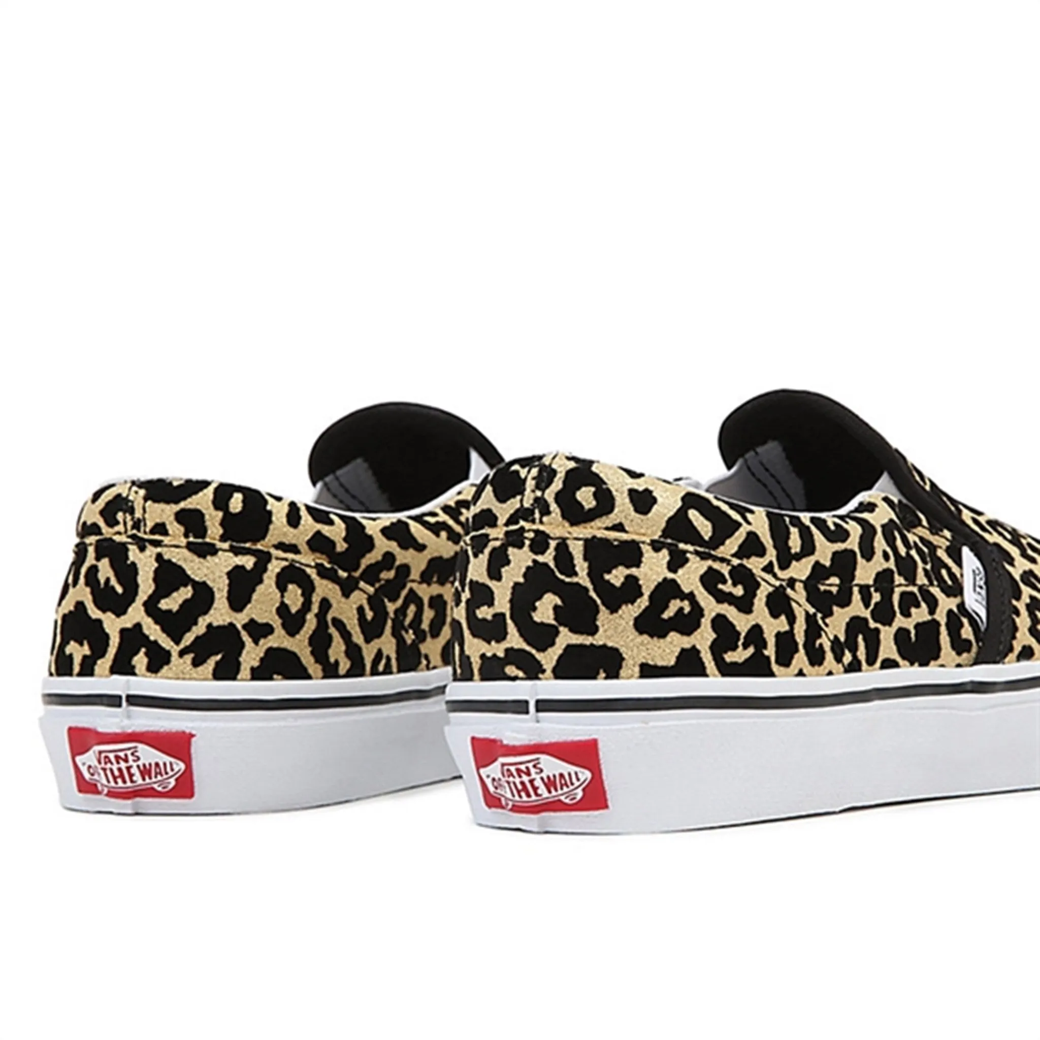 VANS JN Classic Slip-On Sneakers Flocked Leopard Black/True White