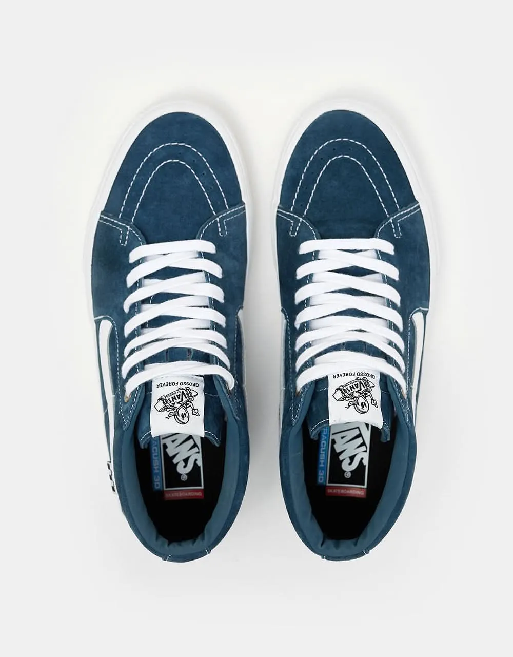 Vans Skate Grosso Mid Shoes - Blue/White