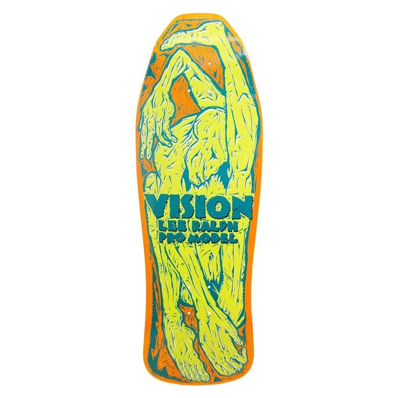 Vision 10.25" x 30.75" Lee Ralph Modern Concave (ORANGE/GREEN) Skateboard Deck