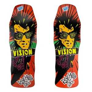 Vision 10" x 30" Dipped Crackle "Double Take" Series Psycho Stick Skateboard Deck