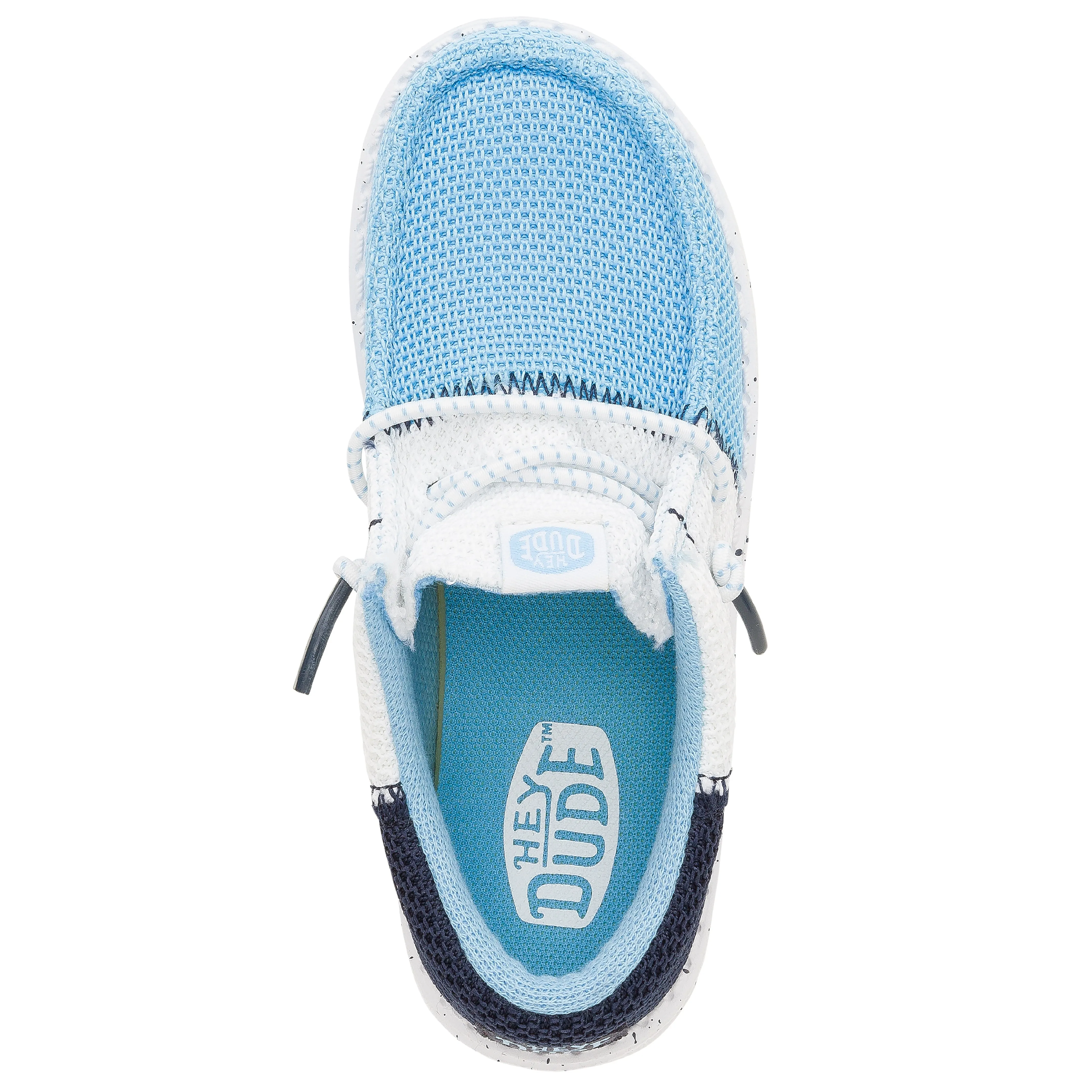 Wally Youth Tri Varsity Mesh - Sky Blue/White