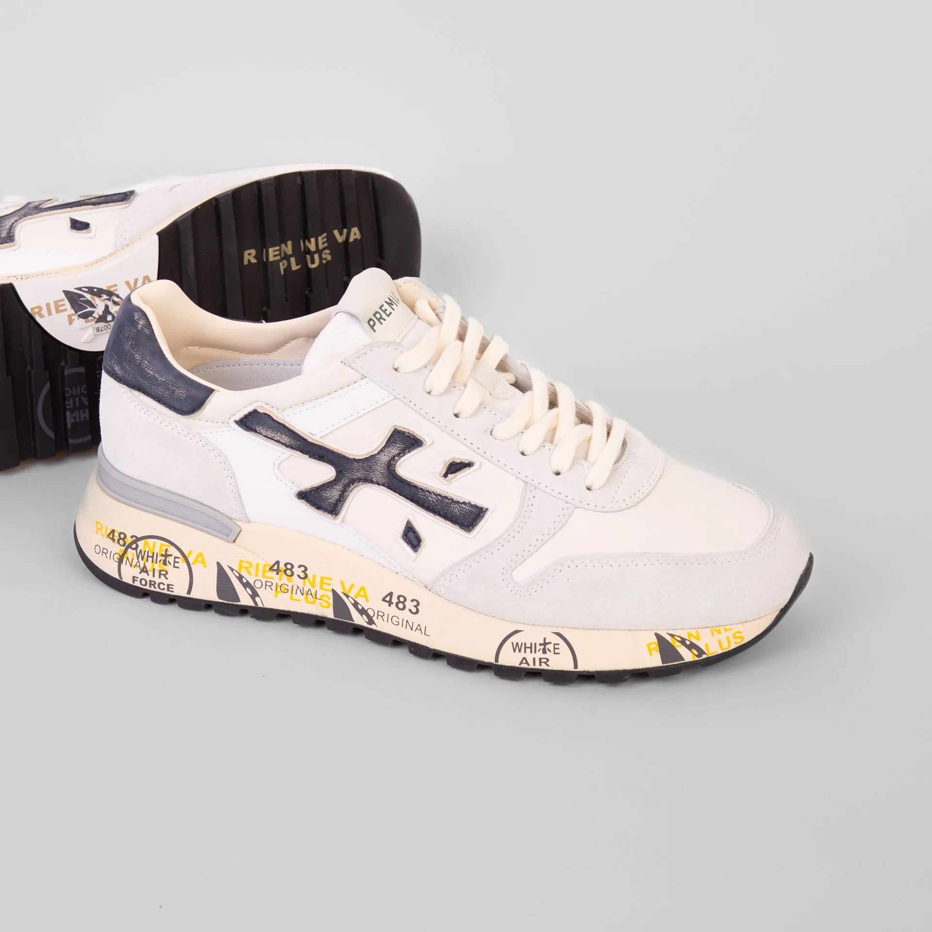 WHITE PREMIATA SNEAKERS MICK 6873 WHITE