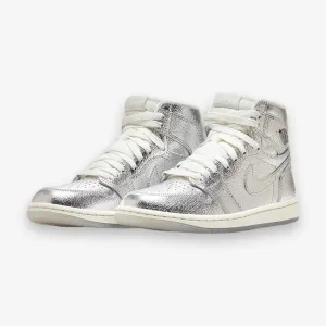 Women's AIR JORDAN 1 RETRO HIGH Metallic Silver Photon Dust FN7249-001