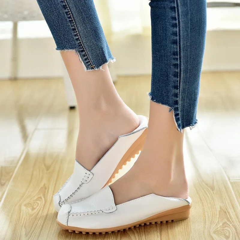 Women's stylish fashion breathable flat slip-on loafers