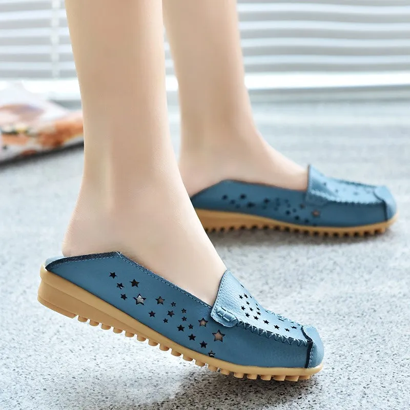 Women's stylish fashion breathable flat slip-on loafers