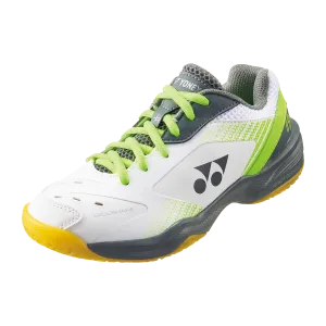 Yonex Power Cushion 65 Junior Badminton Shoes (White/Lime)