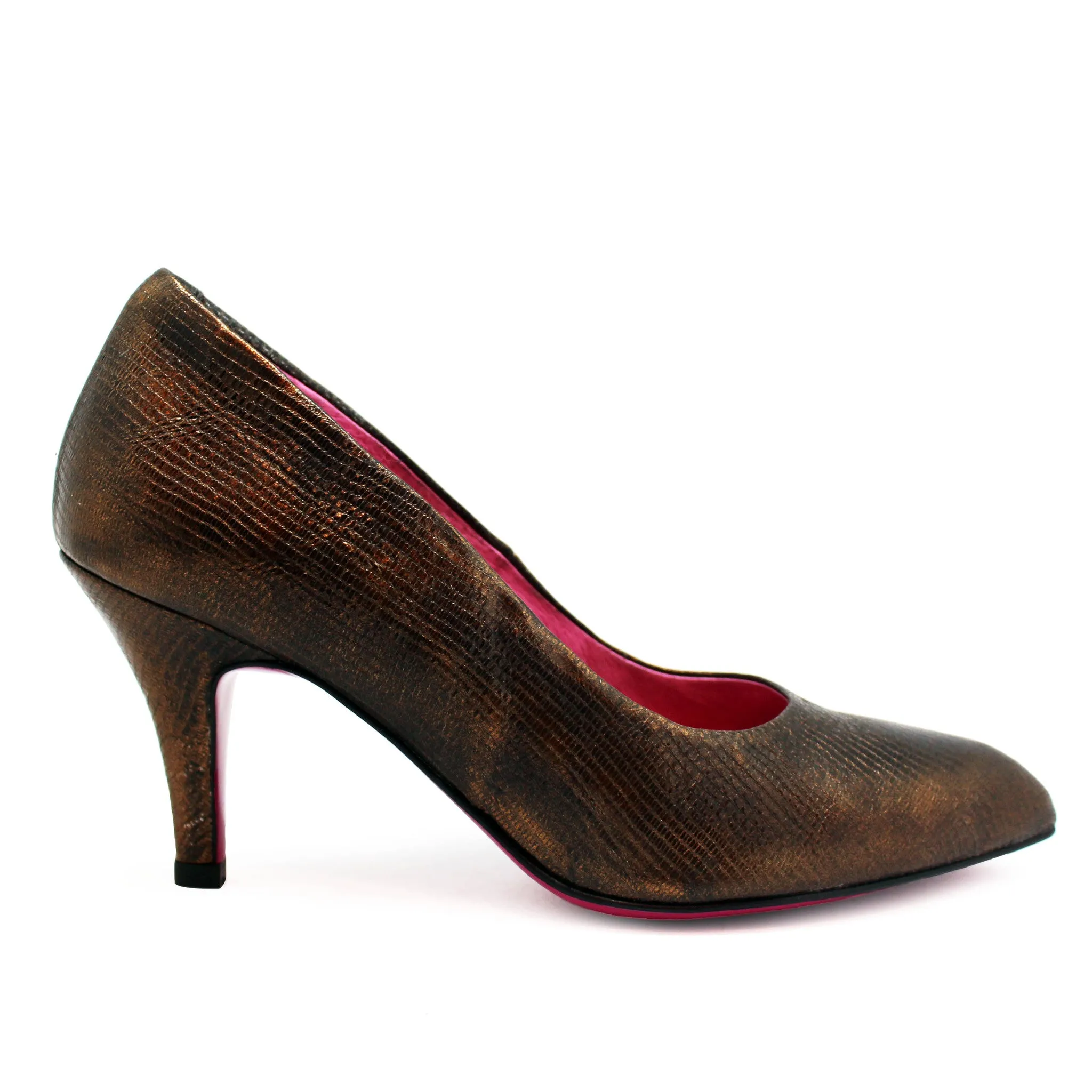 Zut - Bronze Metallic stiletto heel